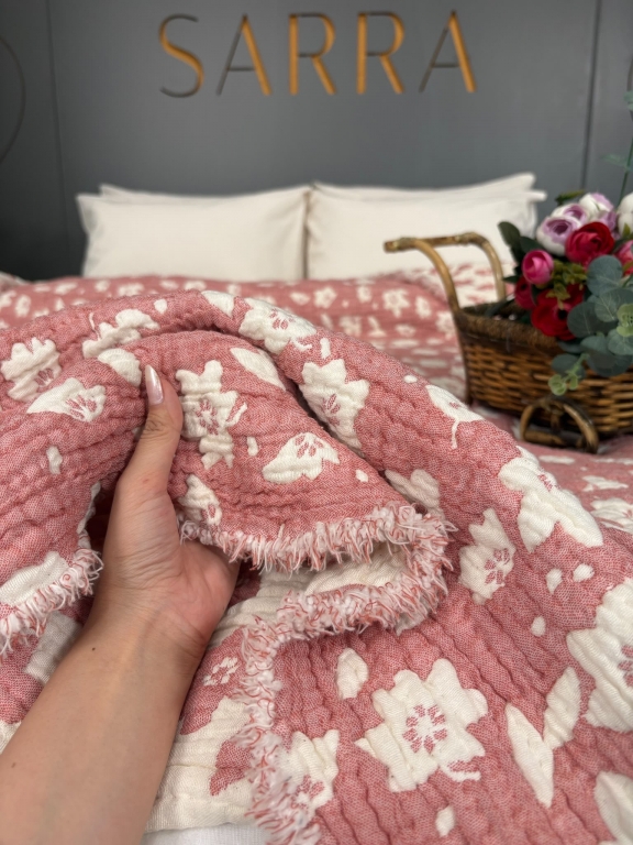 SARRA HOME TEK KİŞİLİK MÜSLİN YATAK ÖRTÜSÜ