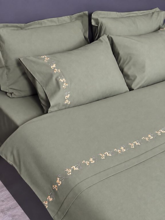 SARRA HOME NAKIŞLI NEVRESİM TAKIMI - MİMOZA
