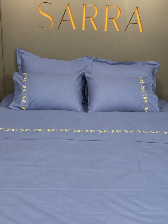 SARRA HOME NAKIŞLI NEVRESİM TAKIMI - MİMOZA