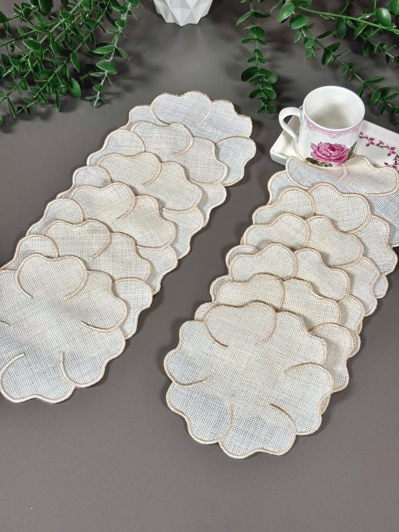 SARRA 15X15 6'LI SUNUM PEÇETESİ - ÇİÇEK
