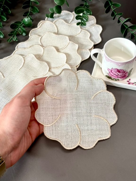 SARRA 15X15 6'LI SUNUM PEÇETESİ - ÇİÇEK