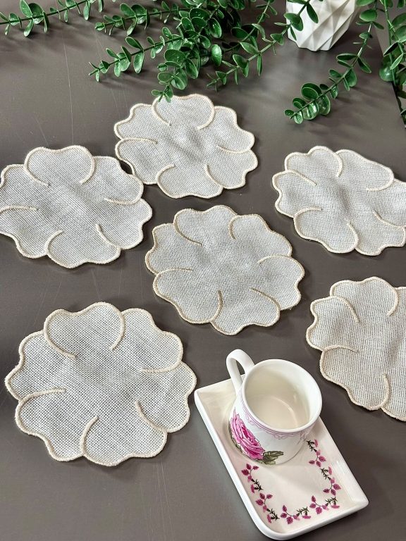 SARRA 15X15 6'LI SUNUM PEÇETESİ - ÇİÇEK