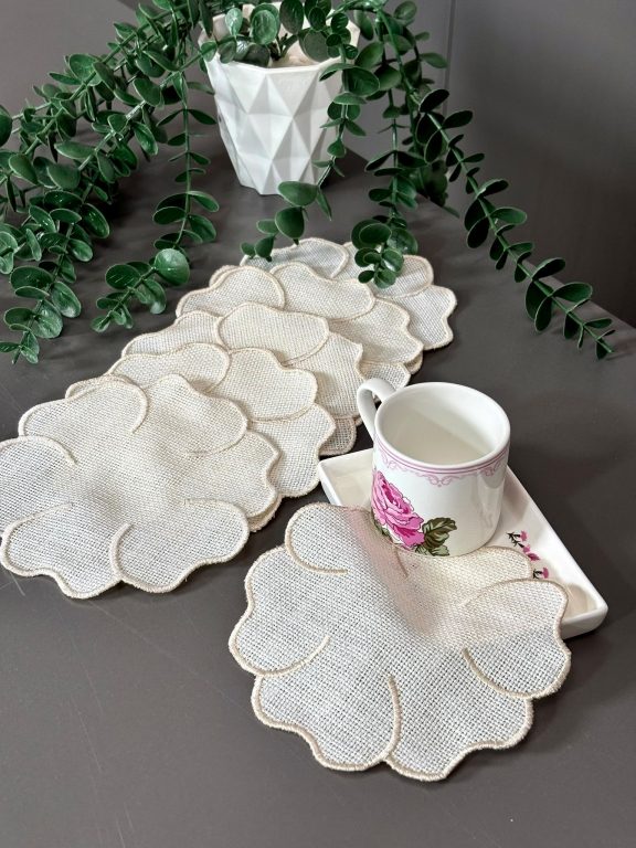 SARRA 15X15 6'LI SUNUM PEÇETESİ - ÇİÇEK
