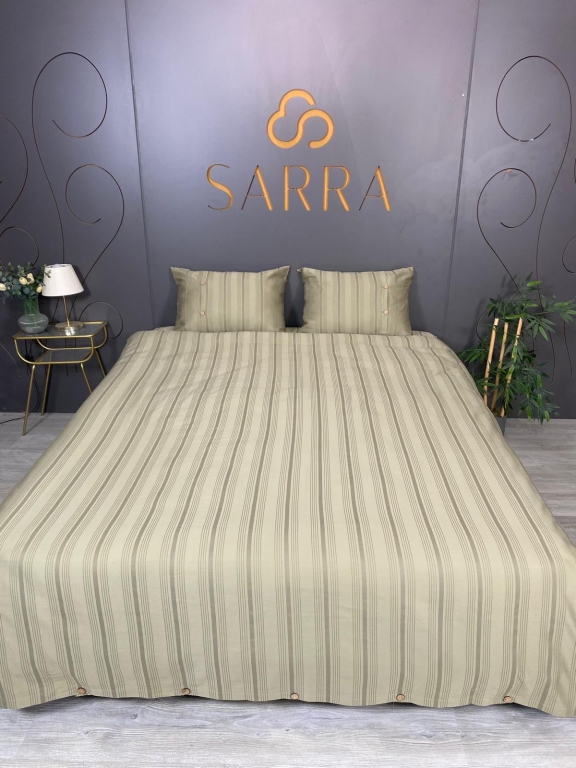 SARRA HOME ÇİFT KİŞİLİK ARMÜRLÜ PAMUK SATEN NEVRESİM TAKIMI