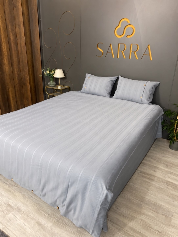 SARRA HOME ÇİFT KİŞİLİK ARMÜRLÜ PAMUK SATEN NEVRESİM TAKIMI