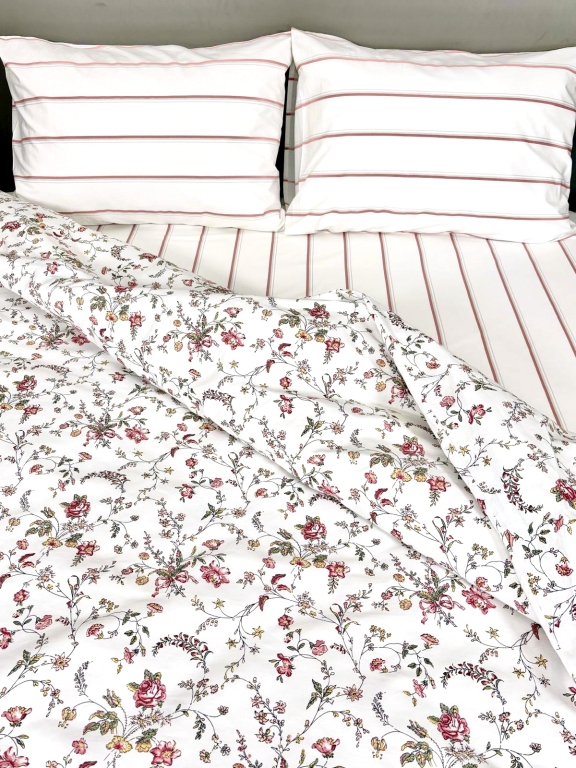 SARRA HOME ÇİFT KİŞİLİK POPLİN NEVRESİM TAKIMI - AÇELYA