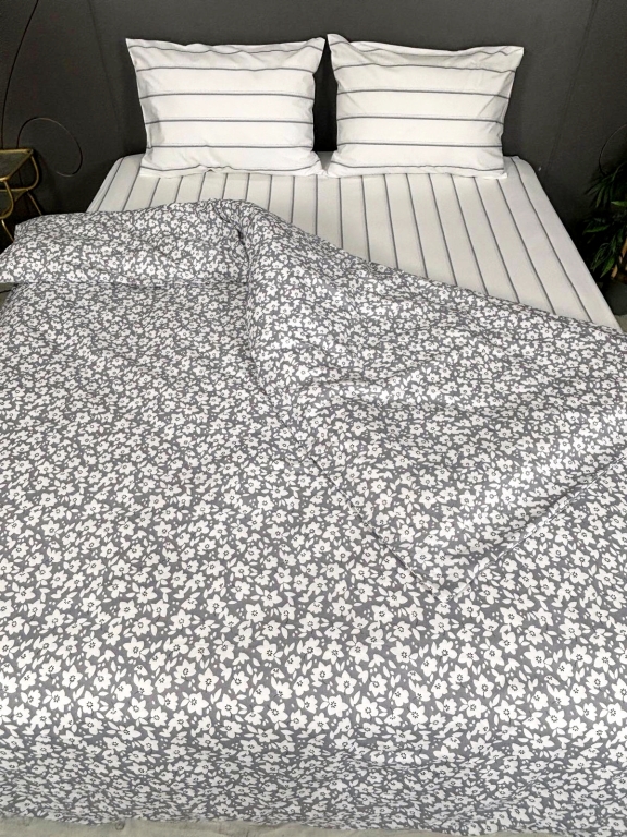 SARRA HOME ÇİFT KİŞİLİK POPLİN NEVRESİM TAKIMI - MENEKŞE