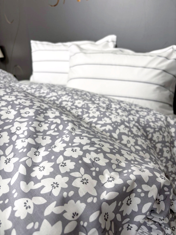 SARRA HOME ÇİFT KİŞİLİK POPLİN NEVRESİM TAKIMI - MENEKŞE