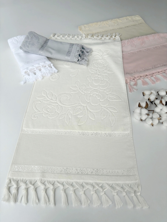 50x90 SARRA BAĞLAMALI ETAMİN HAVLU
