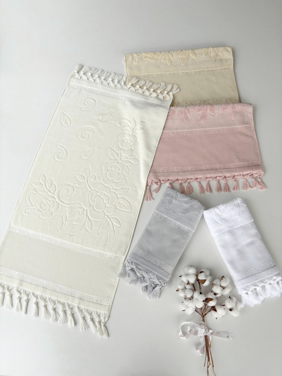 50x90 SARRA BAĞLAMALI ETAMİN HAVLU