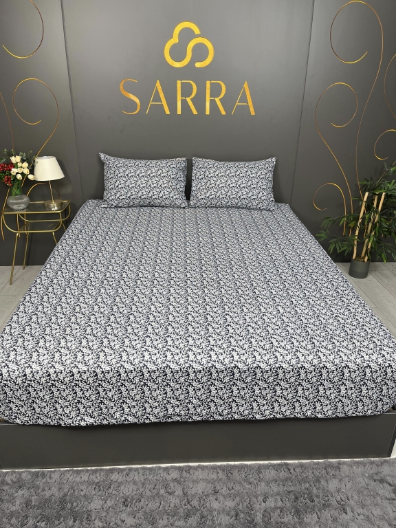 SARRA HOME FLORA ÇİFT KİŞİLİK EKO LASTİKLİ ÇARŞAF SETİ