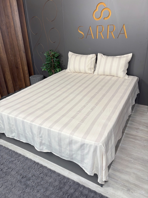 SARRA ÇİFT KİŞİLİK LİNE DÜZ ÇARŞAF SETİ
