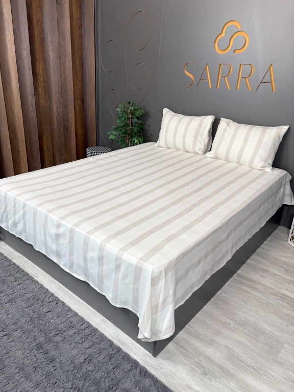 SARRA ÇİFT KİŞİLİK LİNE DÜZ ÇARŞAF SETİ