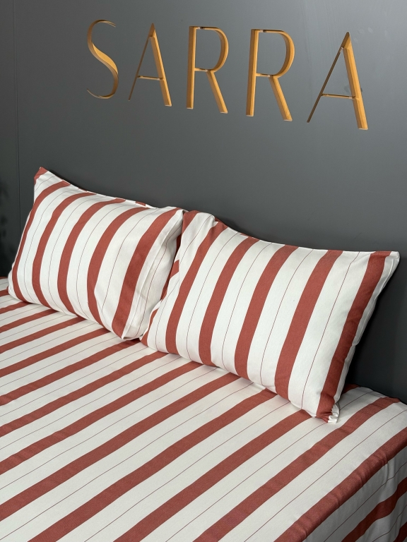 SARRA ÇİFT KİŞİLİK LİNE DÜZ ÇARŞAF SETİ