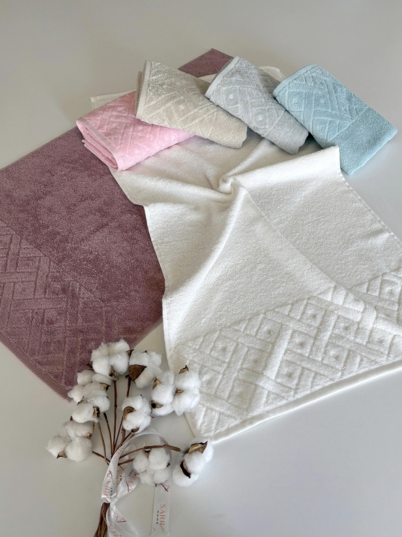 50X90 MYSOFT 6'LI RENKLİ HAVLU - KARO