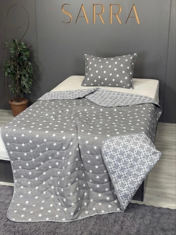 SARRA HOME TEK KİŞİLİK KAPİTONELİ YATAK ÖRTÜ SETİ