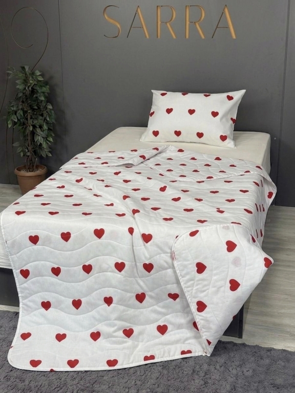 SARRA HOME TEK KİŞİLİK KAPİTONELİ YATAK ÖRTÜ SETİ