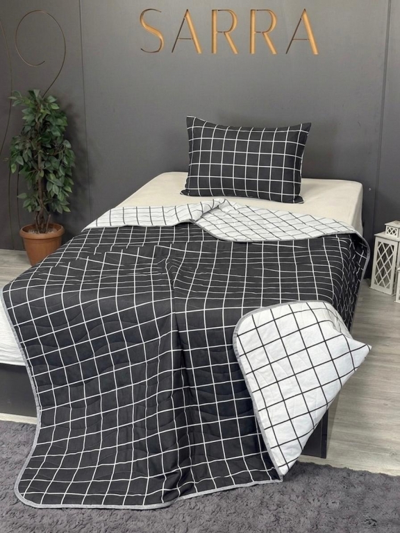 SARRA HOME TEK KİŞİLİK KAPİTONELİ YATAK ÖRTÜ SETİ