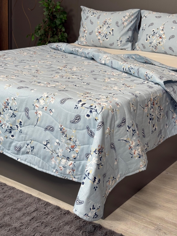 SARRA HOME ÇİFT KİŞİLİK KAPİTONELİ YATAK ÖRTÜ SETİ