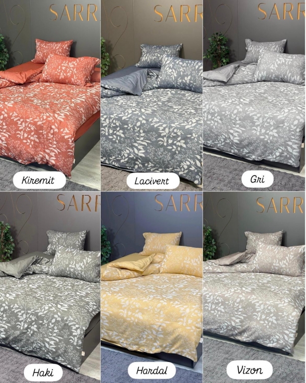 SARRA HOME ÇİFT KİŞİLİK NEVRESİM TAKIMI - SOLEN