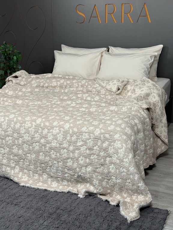 SARRA HOME ÇİFT KİŞİLİK MÜSLİN YATAK ÖRTÜSÜ