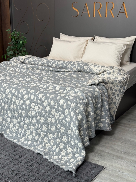 SARRA HOME ÇİFT KİŞİLİK MÜSLİN YATAK ÖRTÜSÜ