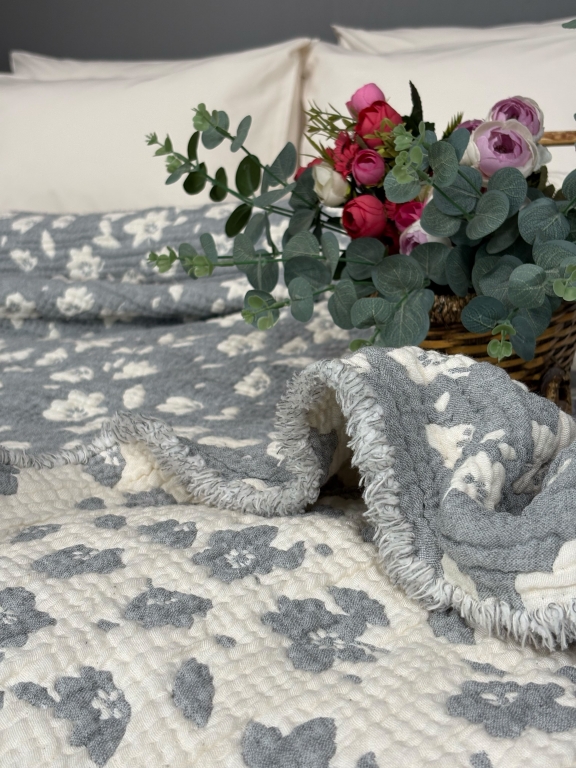SARRA HOME ÇİFT KİŞİLİK MÜSLİN YATAK ÖRTÜSÜ