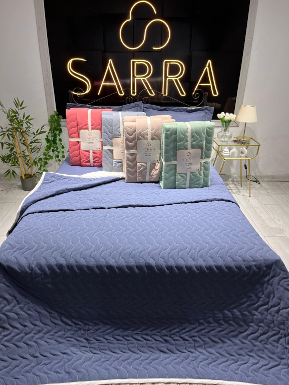 SARRA HOME ÇİFT KİŞİLİK KAPİTONE YATAK ÖRTÜSÜ