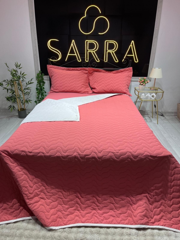 SARRA HOME ÇİFT KİŞİLİK KAPİTONE YATAK ÖRTÜSÜ