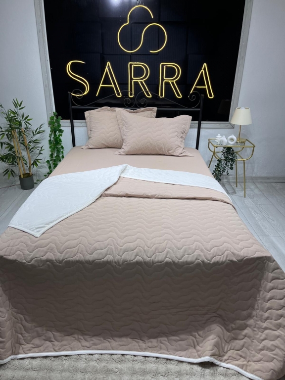 SARRA HOME ÇİFT KİŞİLİK KAPİTONE YATAK ÖRTÜSÜ